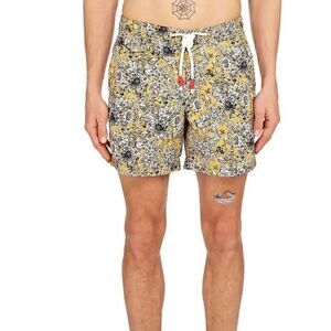 ORLEBAR BROWN Standard Full Bloom Swim Trunks Bright Gold New With Tag Size 38